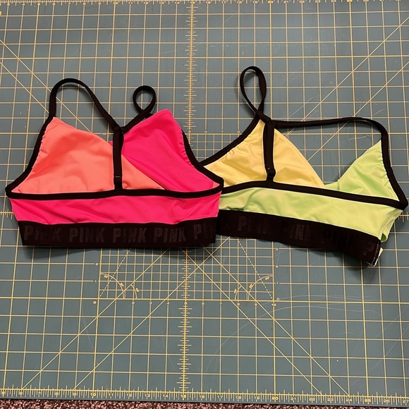 Two Victoria secrets PINK swimsuit t back tops size small - Picture 2 of 2